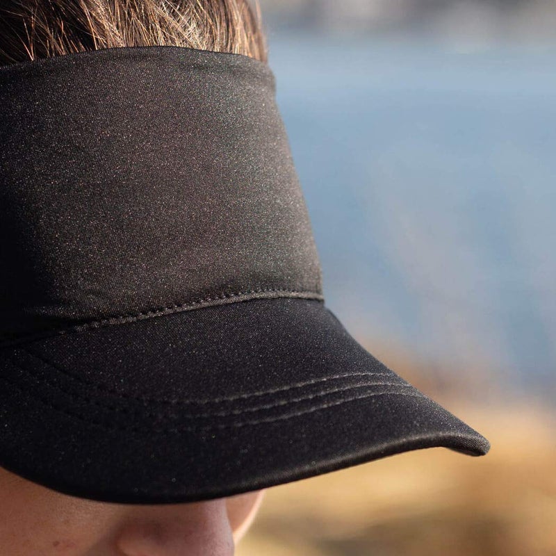 Gone For a Run Runners Lightweight Comfort Performance Visor | Black | One Size Fits Most - Image 5